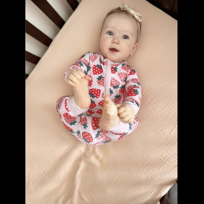 Bamboo Baby Pajamas Baby Girl . 2Pack